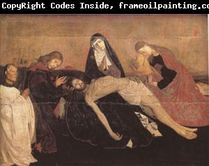 Enguerrand Quarton The Lamentation of Christ with a Donor known as the Pieta of Villeneuve-les-Avignon (mk05)